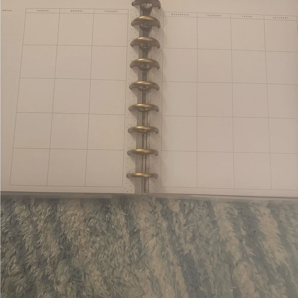 Happy Planner Gray Planner with Gold Dots